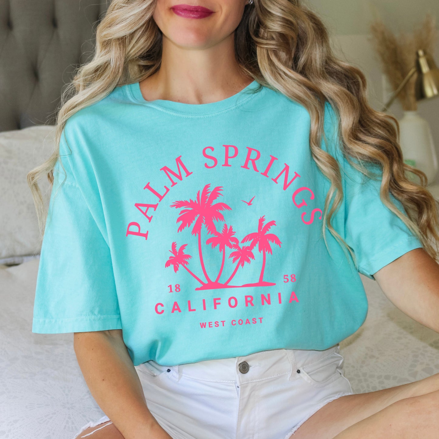 Palm Springs Palm Trees | Garment Dyed Short Sleeve Tee