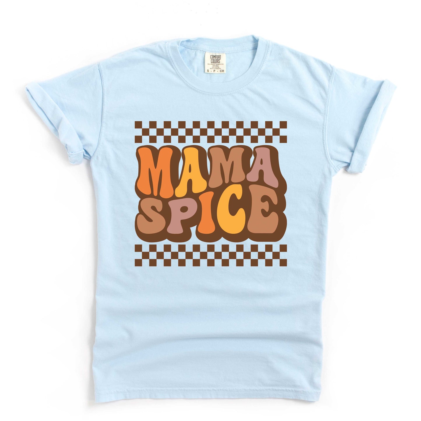 Mama Spice Checkered | Garment Dyed Tee