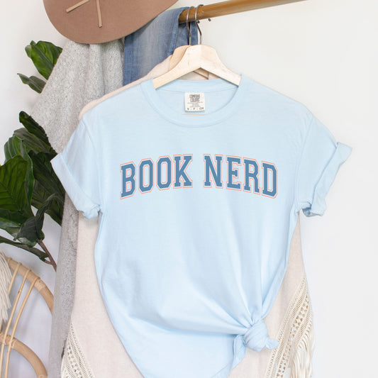 Varsity Book Nerd | Garment Dyed Short Sleeve Tee