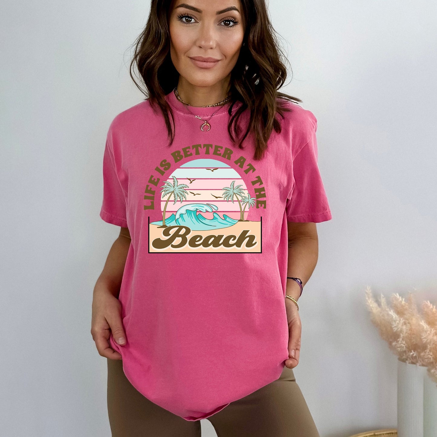 Better At The Beach Wave | Garment Dyed Short Sleeve Tee