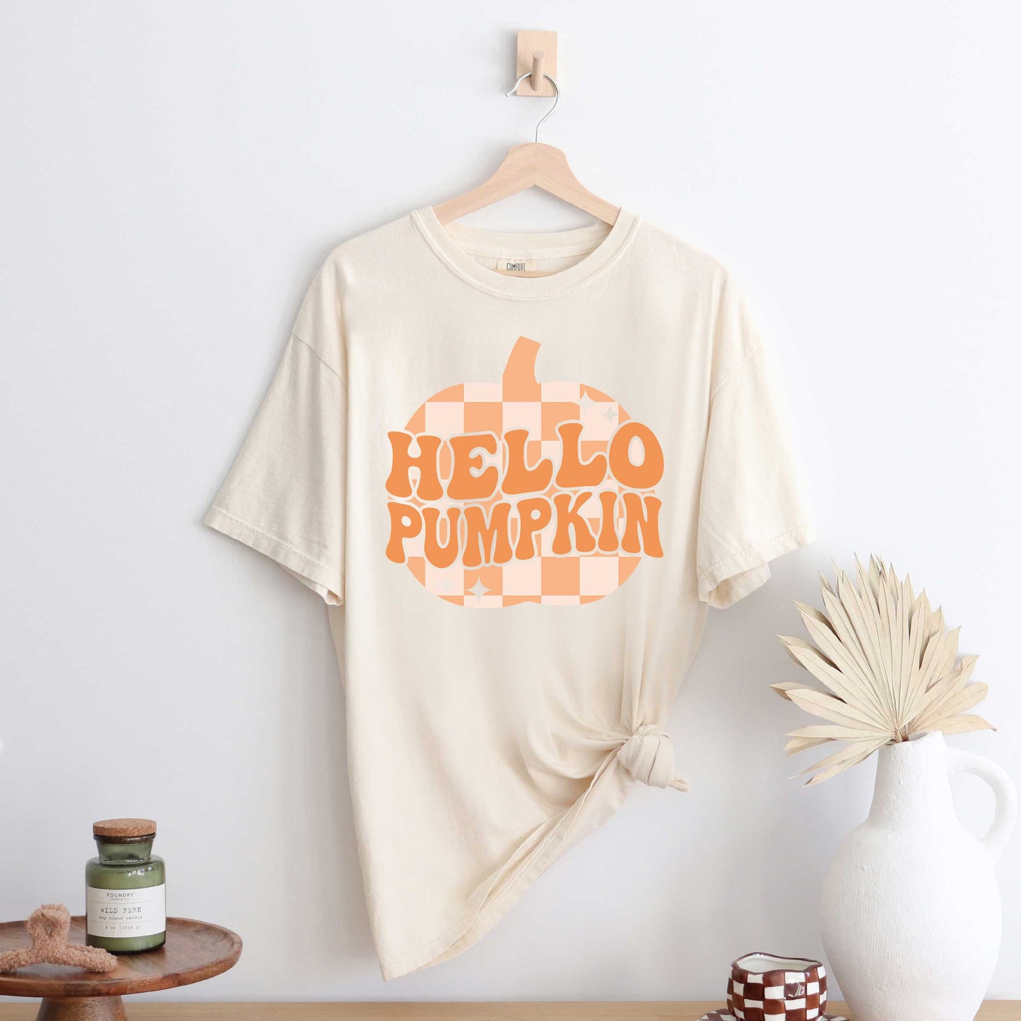 Hello Pumpkin Sparkles | Garment Dyed Tee