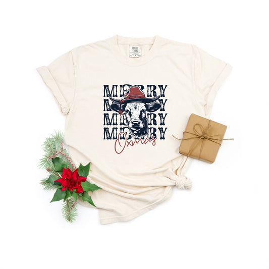 Merry Oxmas | Garment Dyed Tee