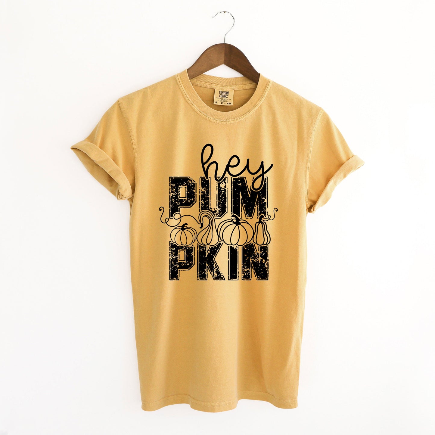 Hey Pumpkin Distressed | Garment Dyed Tee