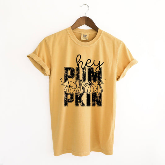 Hey Pumpkin Distressed | Garment Dyed Tee