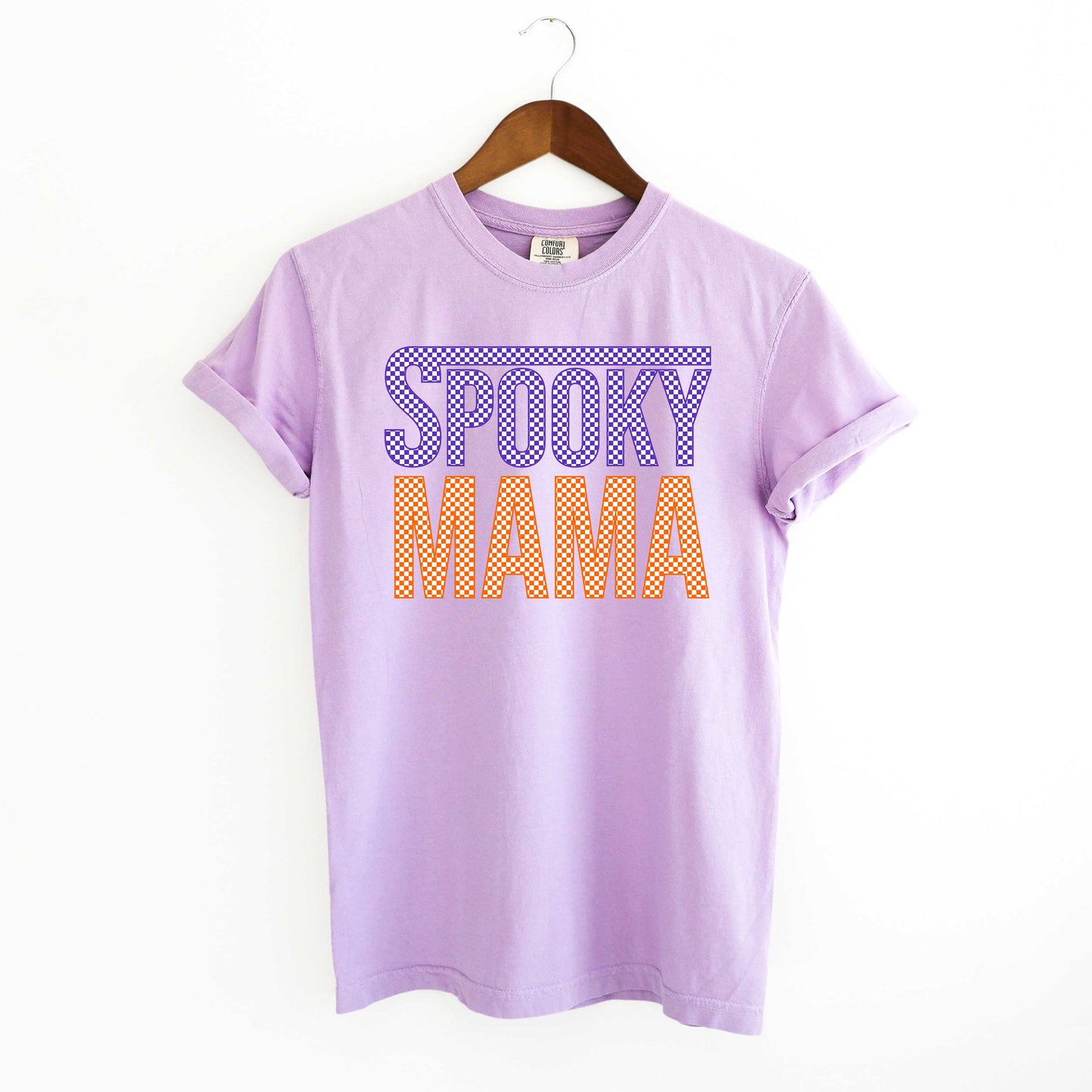 Spooky Mama Checkered | Garment Dyed Tee