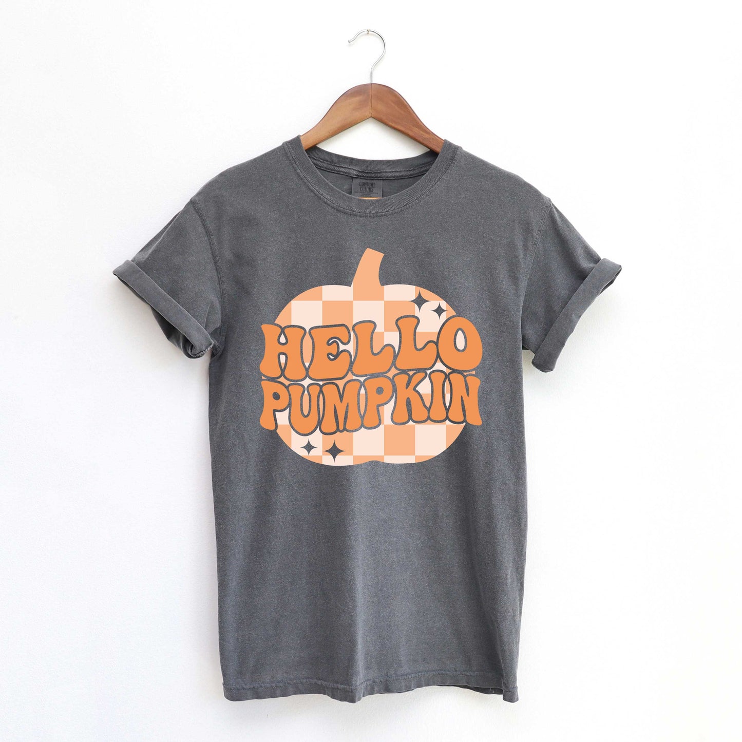 Hello Pumpkin Sparkles | Garment Dyed Tee