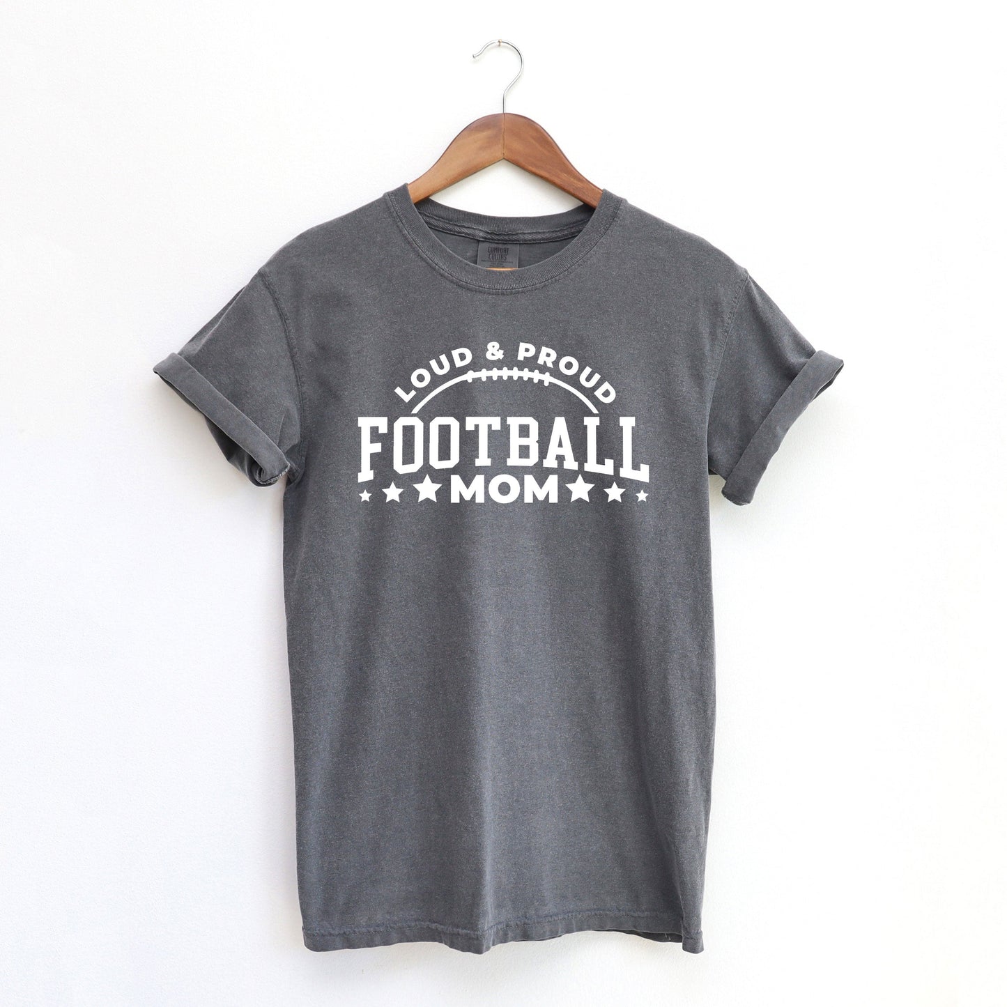 Proud Football Mom | Garment Dyed Short Sleeve Tee