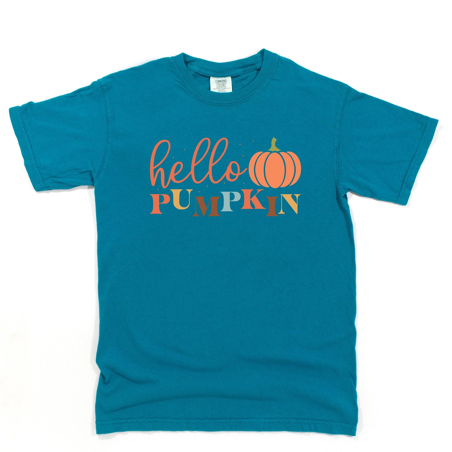 Cursive Hello Pumpkin | Garment Dyed Tee