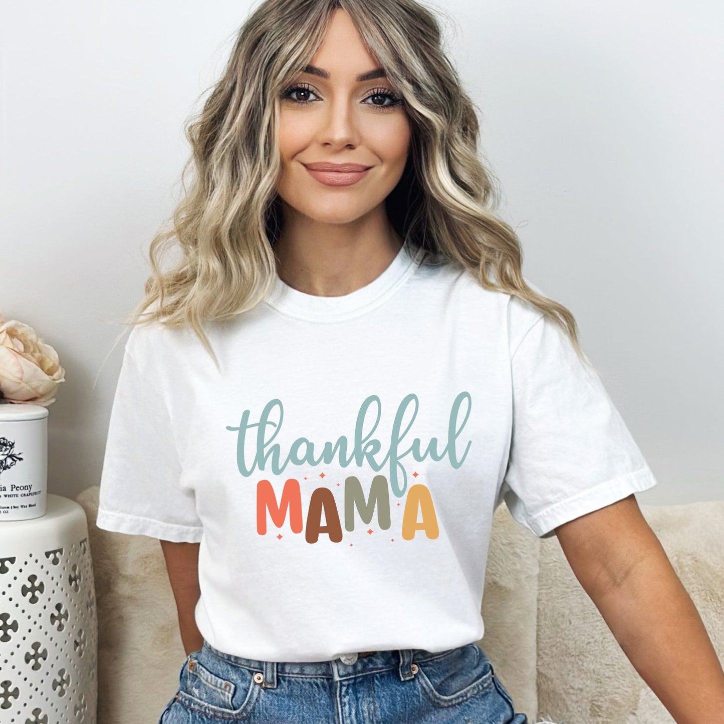 Thankful Mama | Garment Dyed Tee