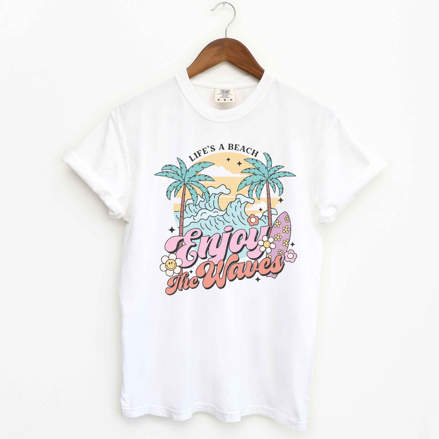 Life's A Beach Wave | Garment Dyed Short Sleeve Tee