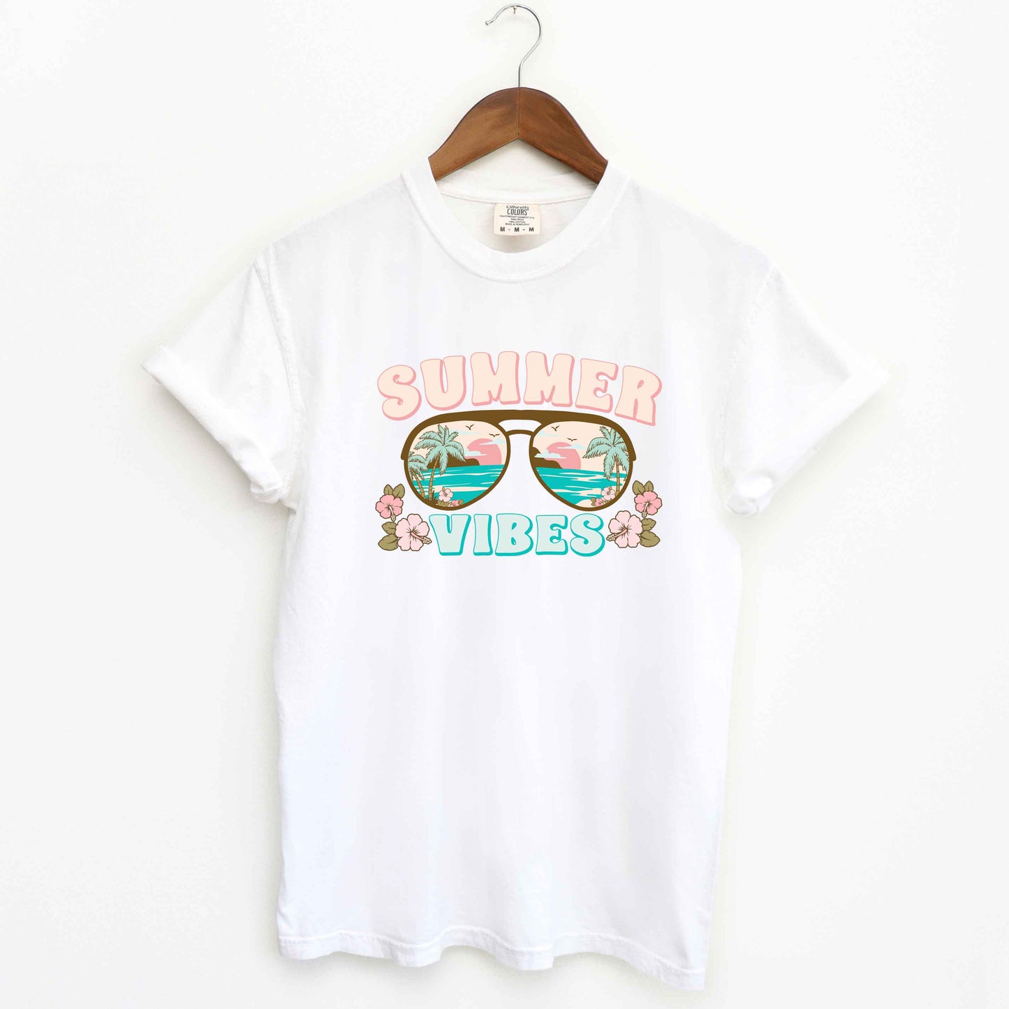 Summer Vibes Beach | Garment Dyed Short Sleeve Tee