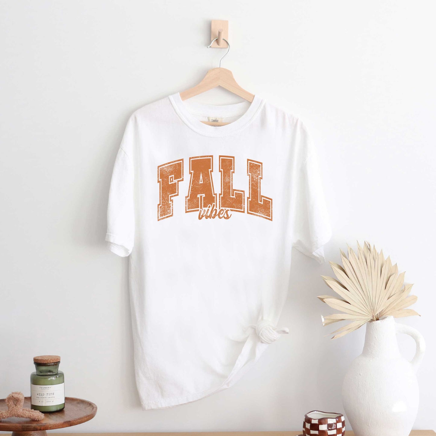 Fall Vibes Varsity | Garment Dyed Tee