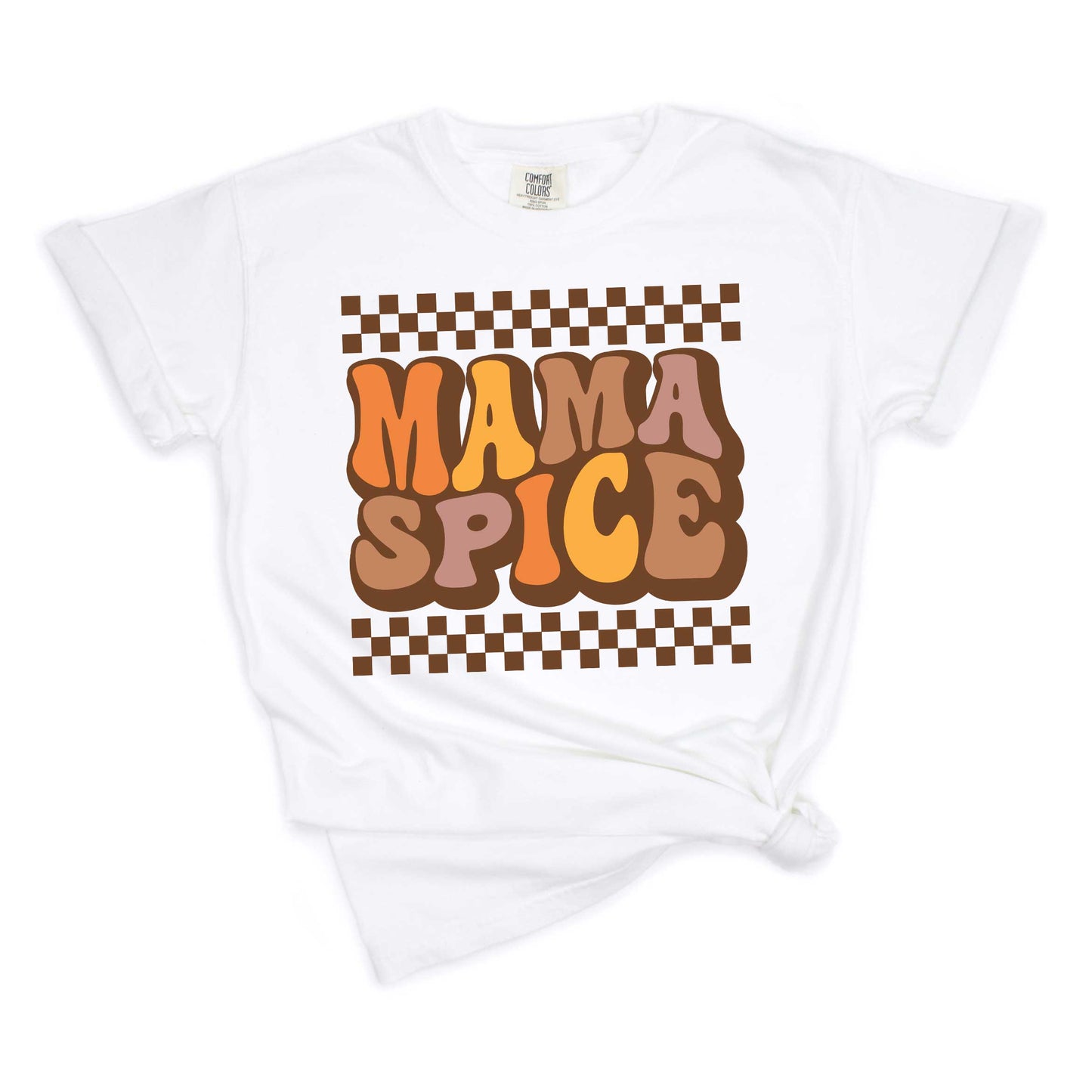 Mama Spice Checkered | Garment Dyed Tee