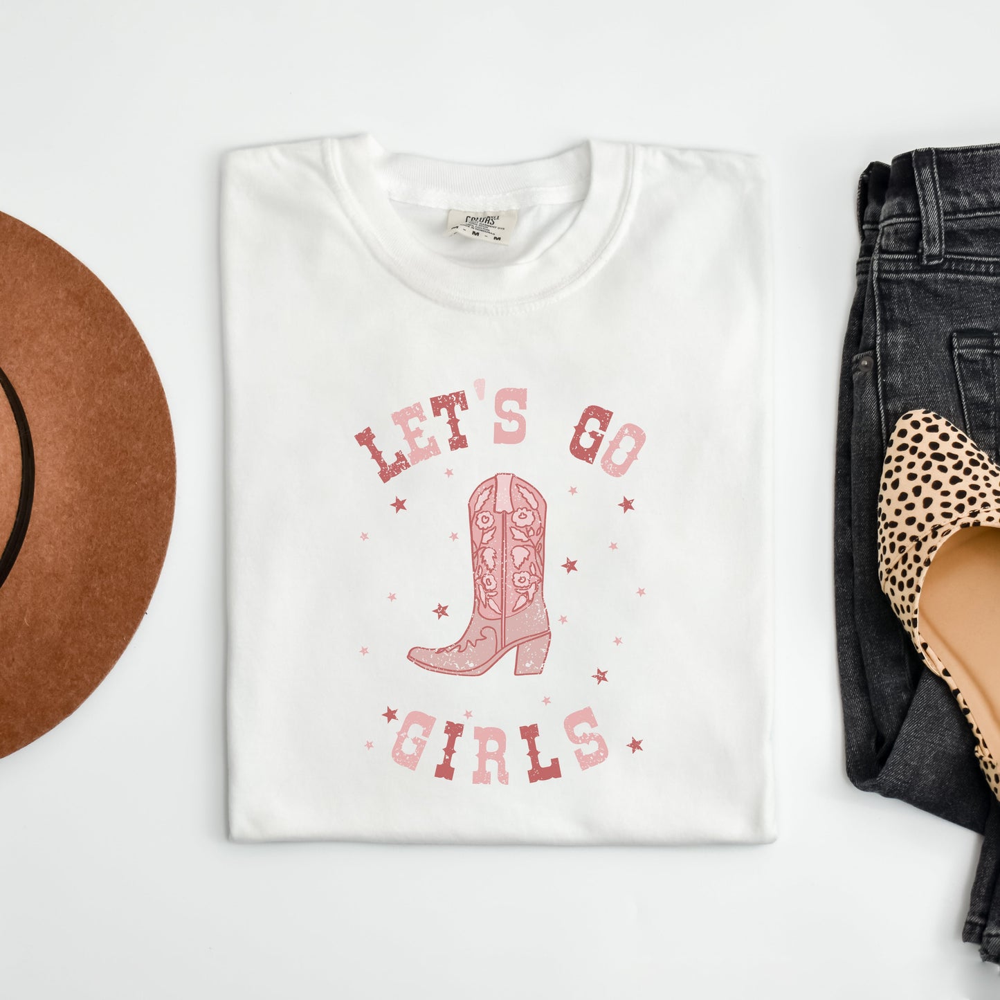 Let's Go Girls Boot | Garment Dyed Tee