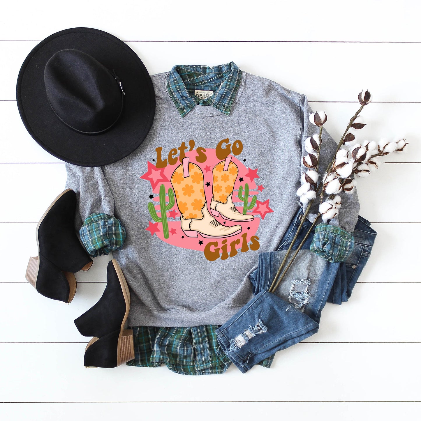 Let's Go Girls Cactus | Sweatshirt