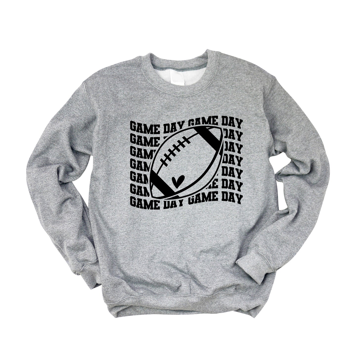 Football Game Day Stacked Wavy | Sweatshirt