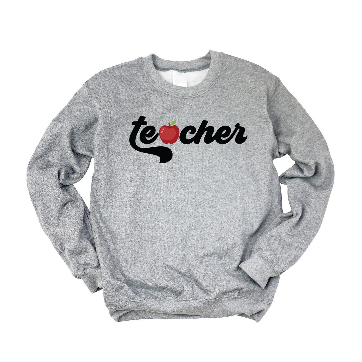 Teacher Bold Apple | Sweatshirt