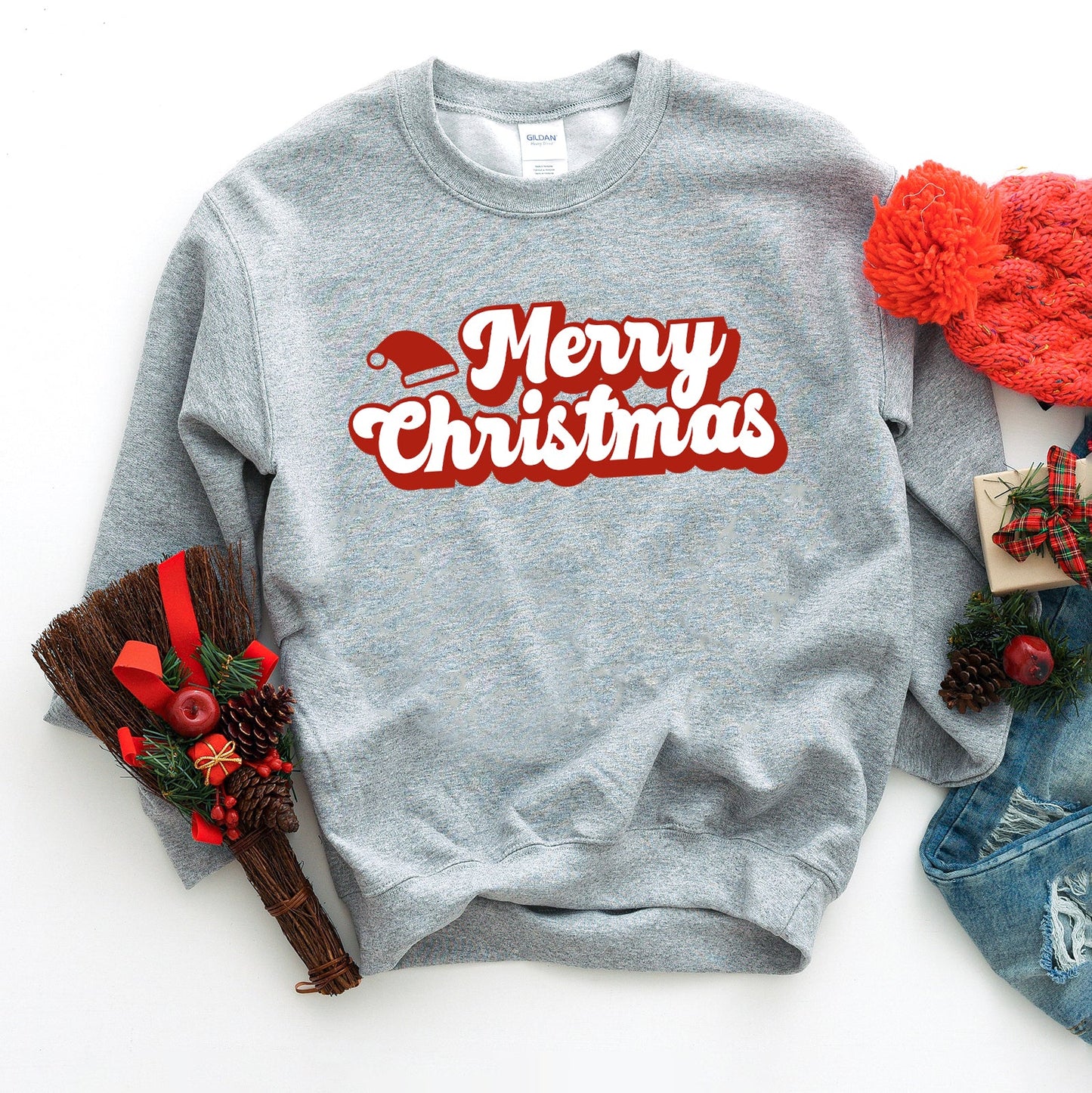 Merry Christmas Hat | Sweatshirt