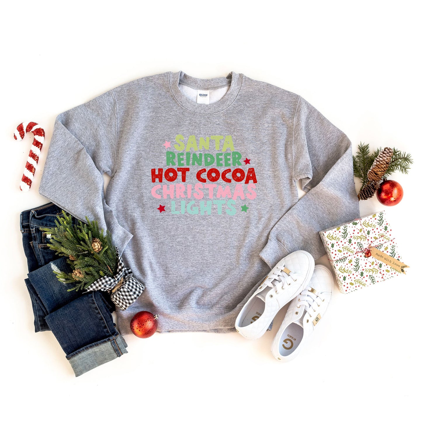 Santa Reindeer Hot Cocoa | Sweatshirt