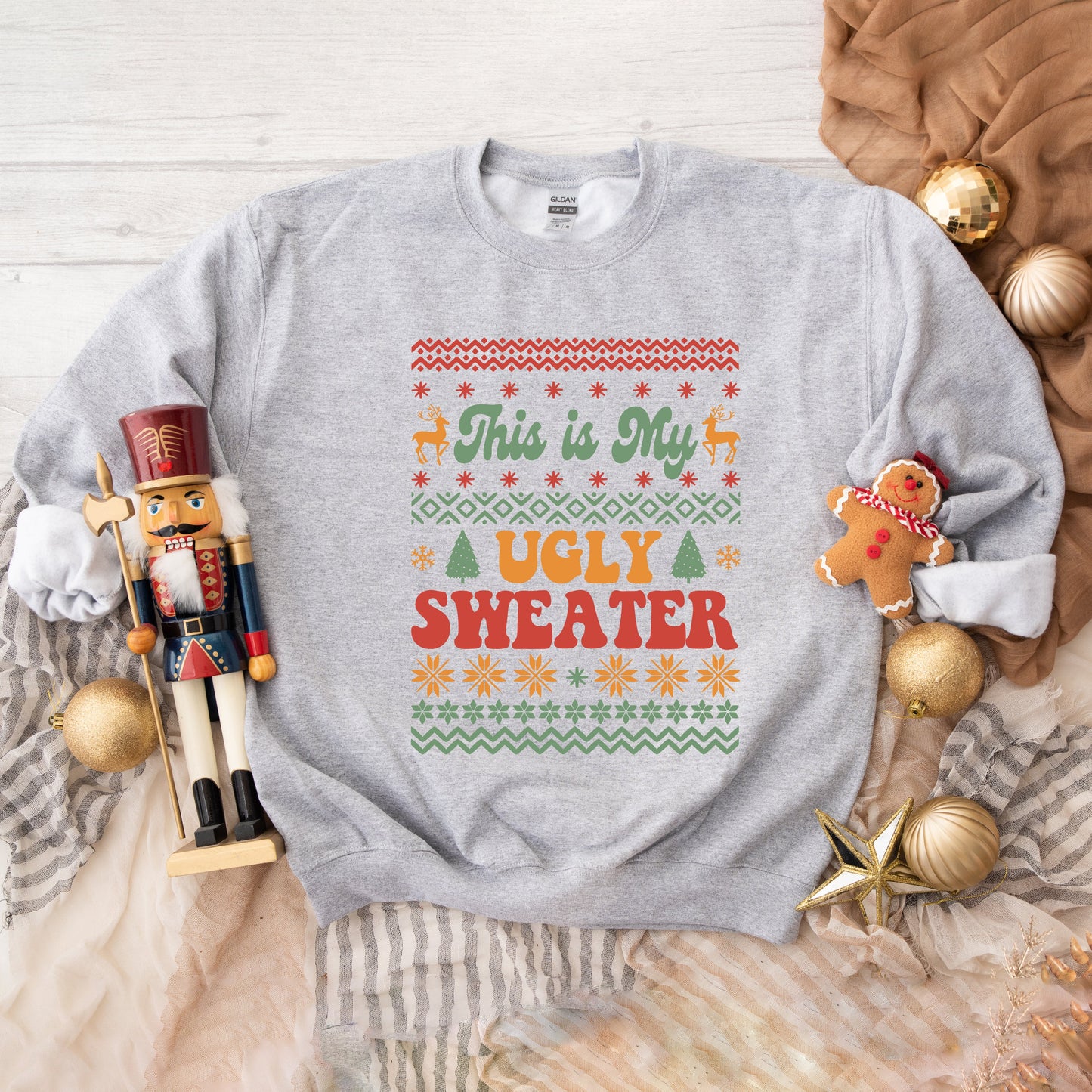 Ugly Sweater Deer | Sweatshirt