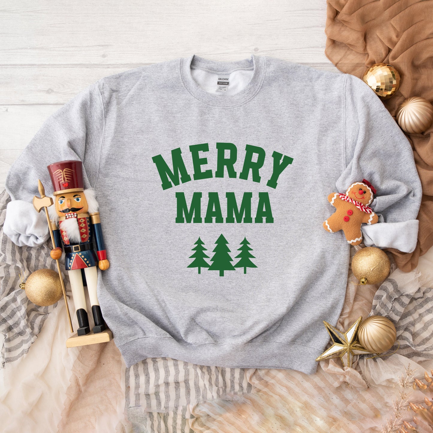 Merry Mama Pine Tree | Sweatshirt