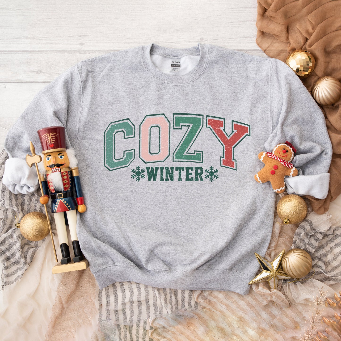 Cozy Winter Varsity | Sweatshirt