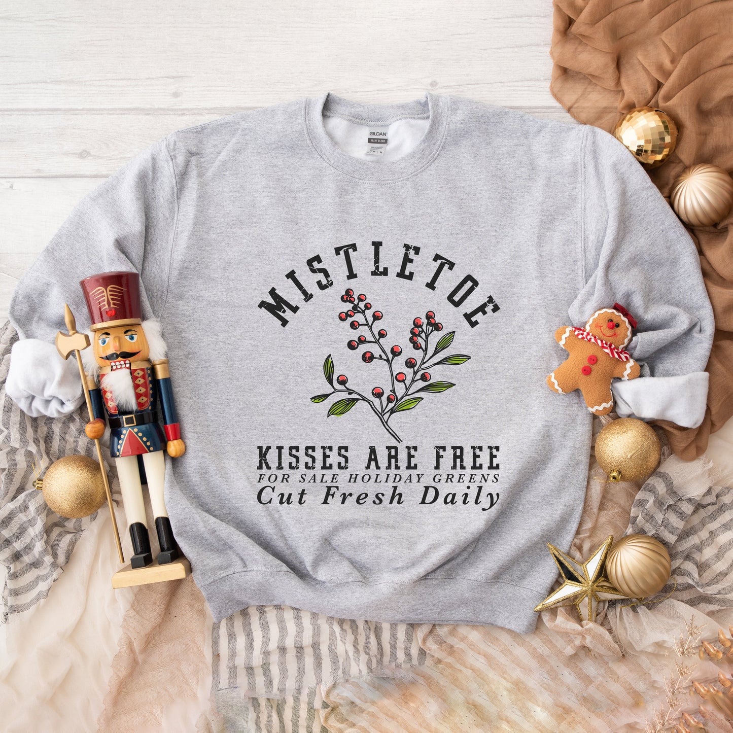 Mistletoe Kisses Are Free | Sweatshirt