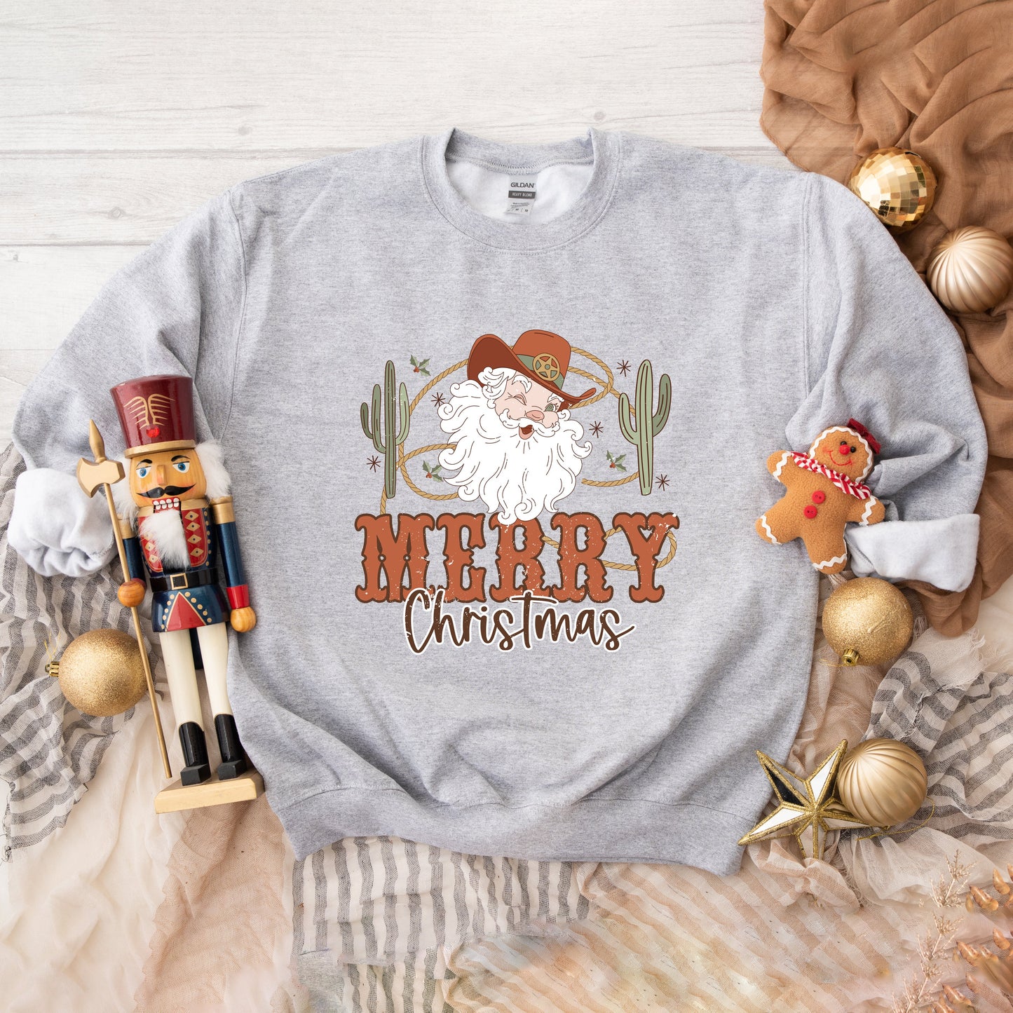 Cactus Western Santa | Sweatshirt