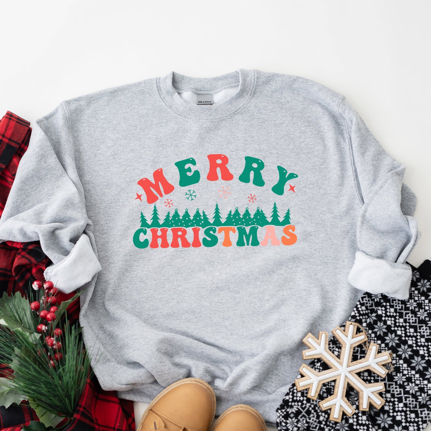 Merry Christmas Trees | Sweatshirt