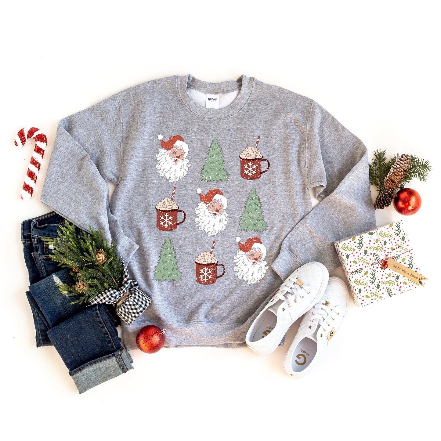 Tree and Mug Collage | Sweatshirt