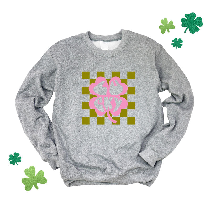 Lucky Clover Checkered | Sweatshirt