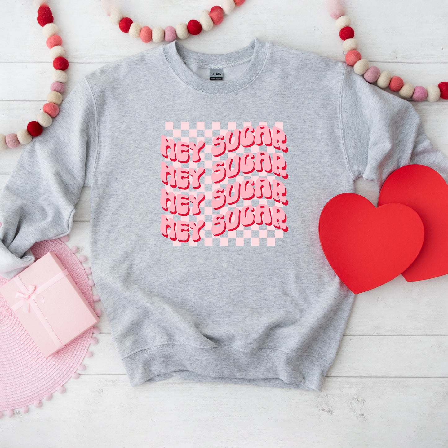 Hey Sugar Wavy Stacked | Sweatshirt