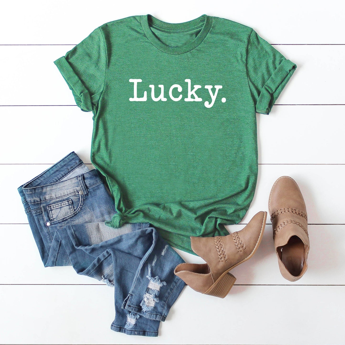 Lucky Typewriter | Short Sleeve Graphic Tee