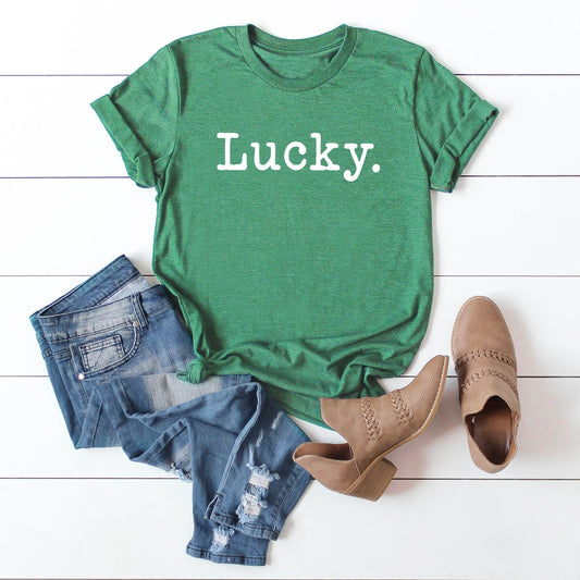 Lucky Typewriter | Short Sleeve Graphic Tee