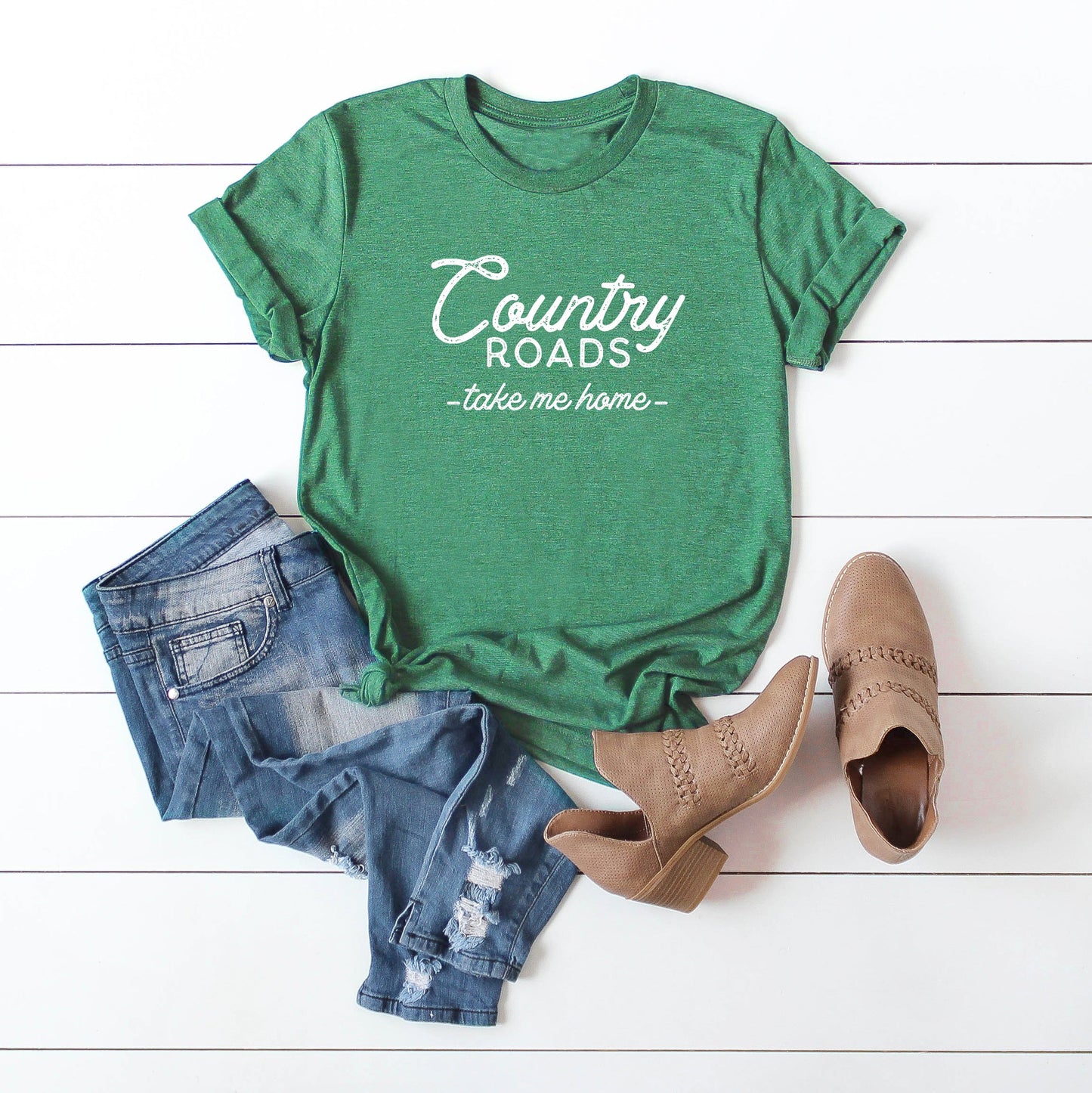 Country Roads Take Me Home | Short Sleeve Graphic Tee