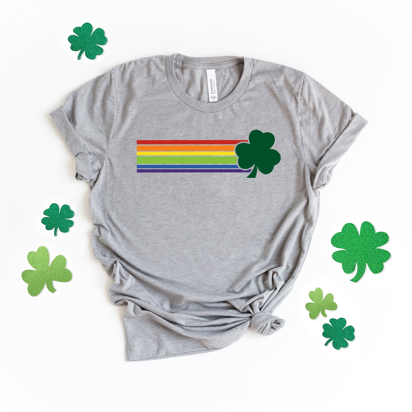 Rainbow and Clover | Short Sleeve Graphic Tee