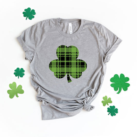 Buffalo Plaid Clover | Short Sleeve Graphic Tee