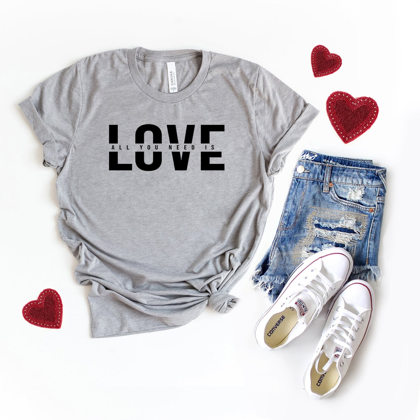 Love Is All You Need Split | Short Sleeve Graphic Tee
