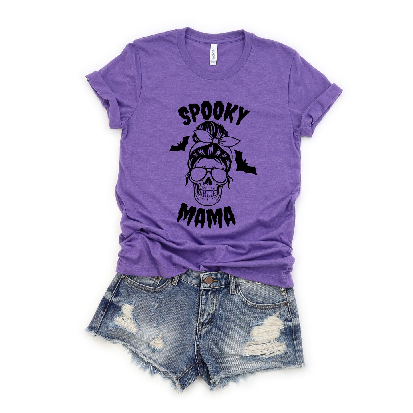 Spooky Mama Skull | Short Sleeve Graphic Tee