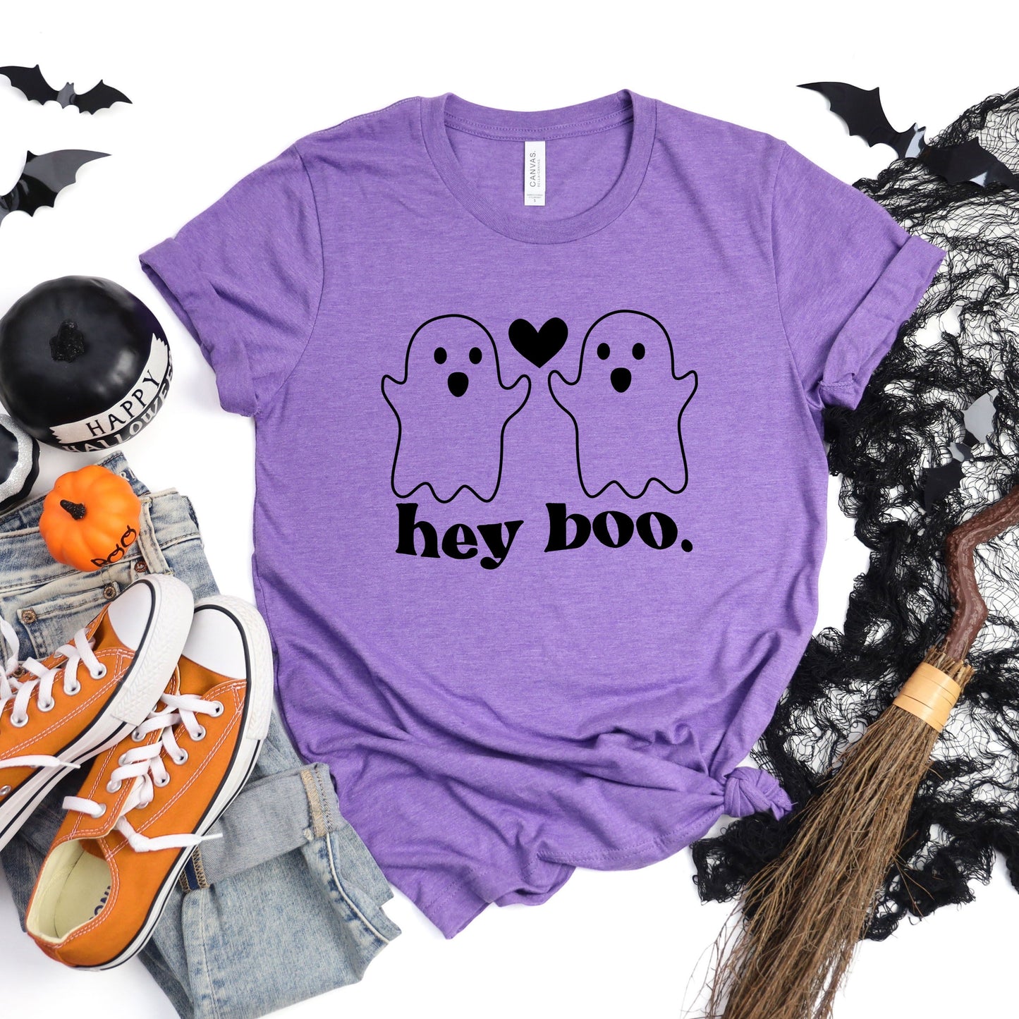 Ghosts Hey Boo | Short Sleeve Graphic Tee