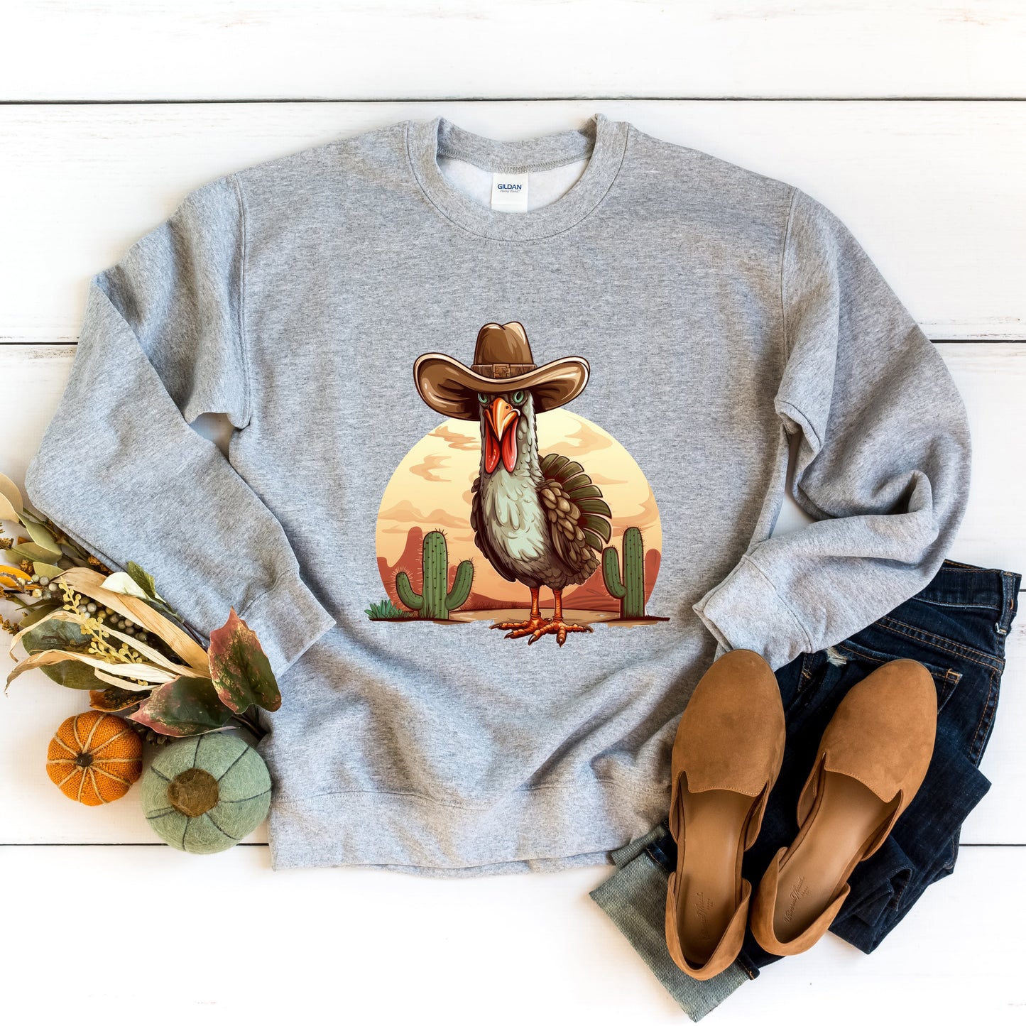 Turkey Bird Western | Sweatshirt