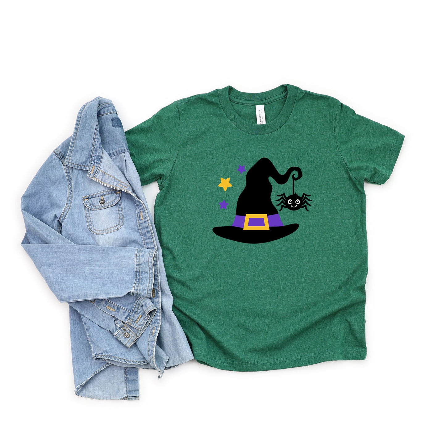 Witch And Spider | Youth Graphic Short Sleeve Tee