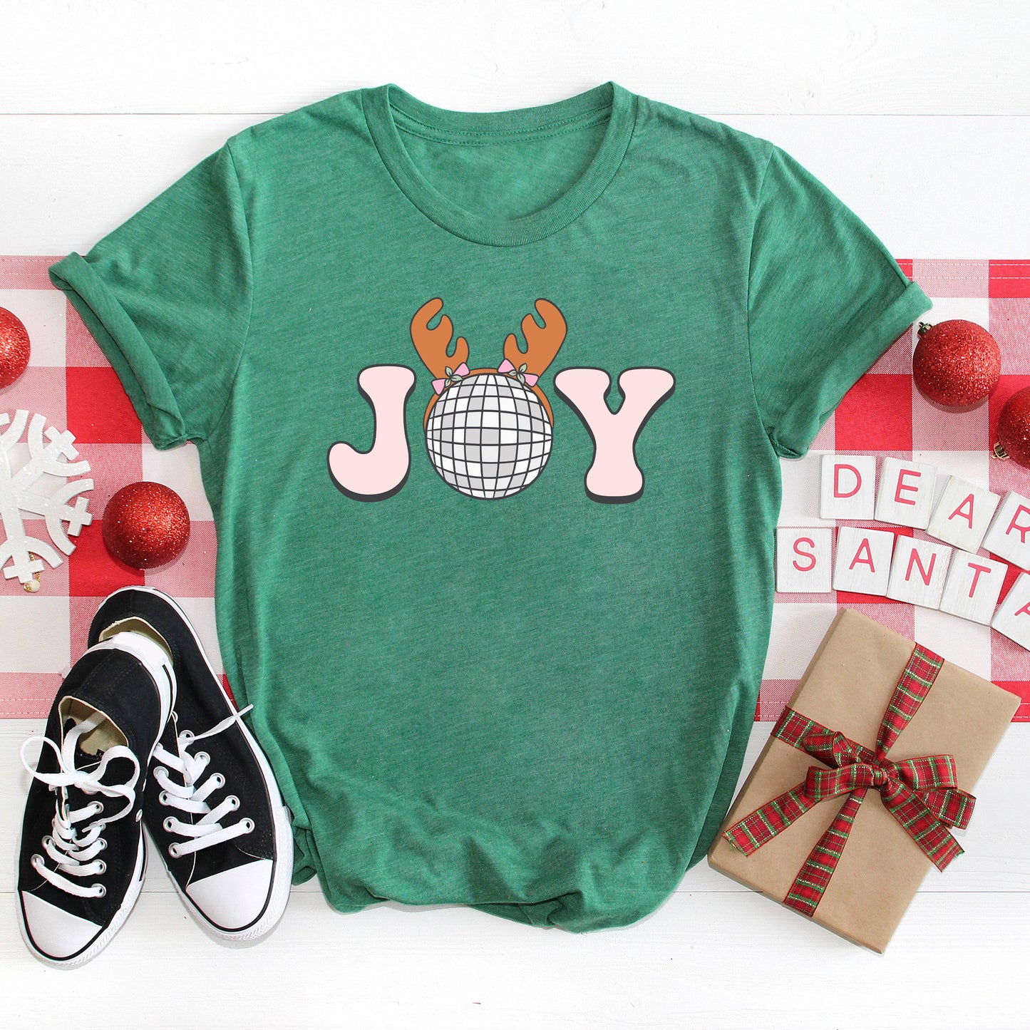 Joy Reindeer | Short Sleeve Crew Neck