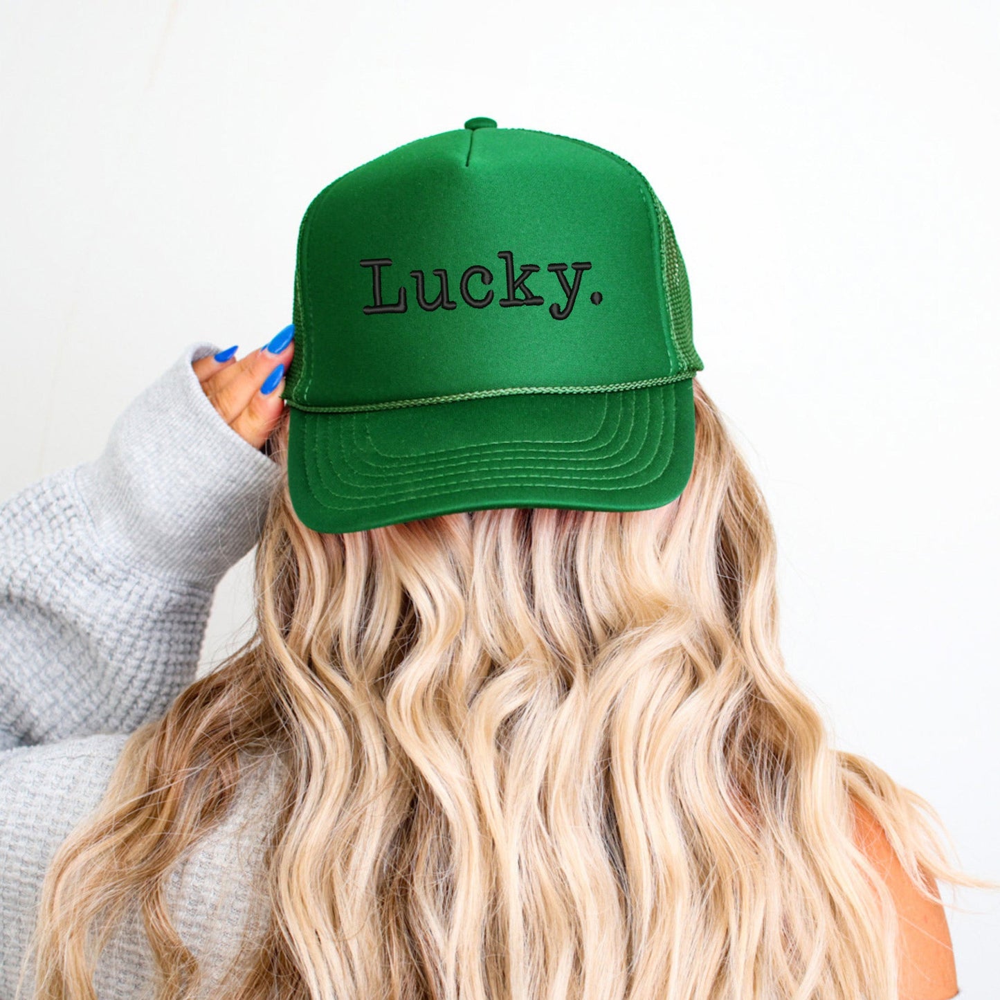 Embroidered Lucky Typewriter | Foam Trucker Hat