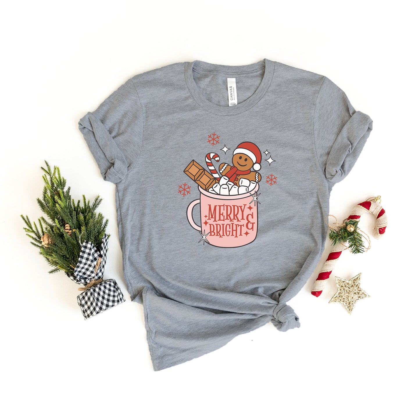 Merry and Bright Mug | Short Sleeve Crew Neck