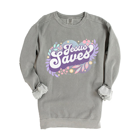 Jesus Saves | Garment Dyed Sweatshirt