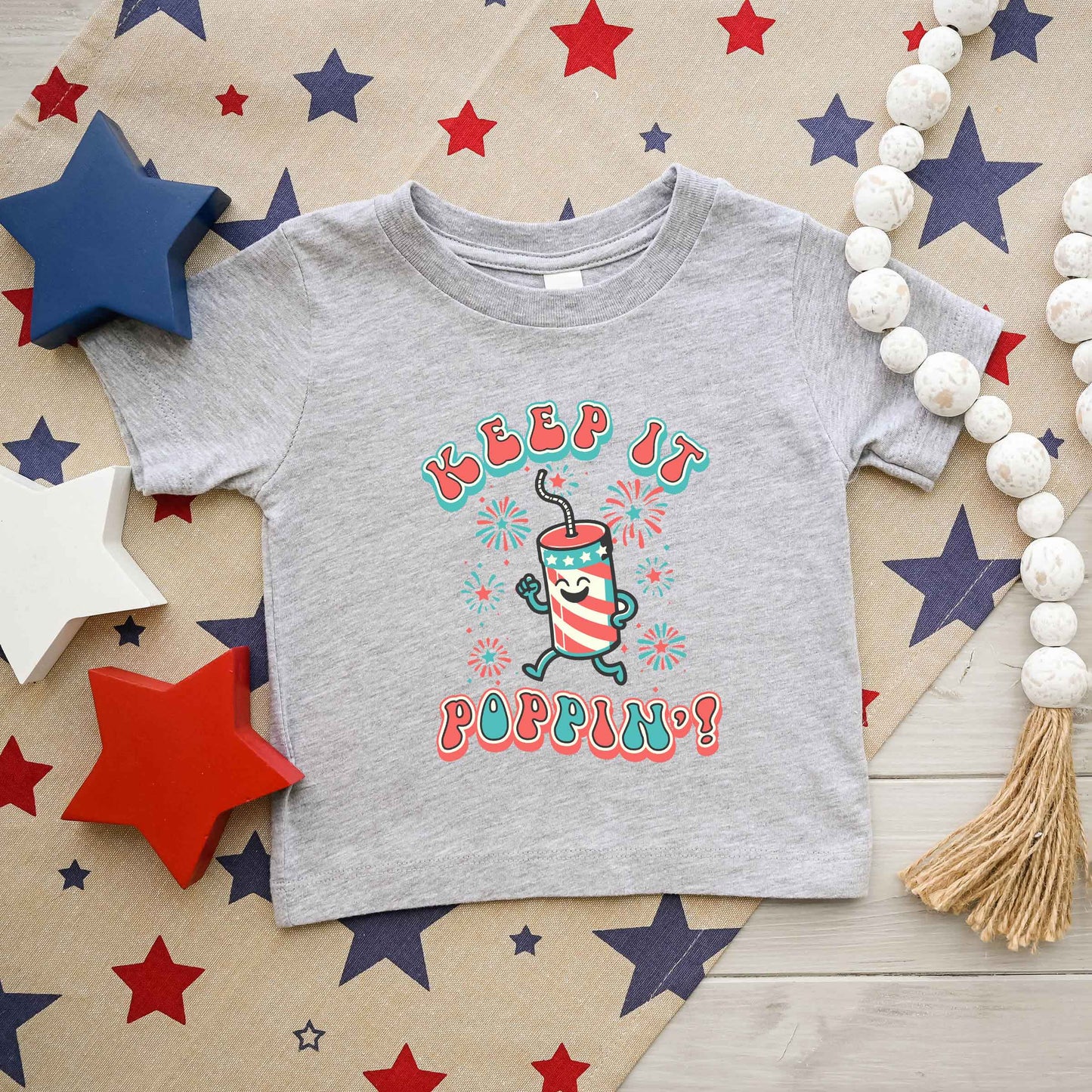 Keep It Poppin' Firework | Youth Graphic Short Sleeve Tee