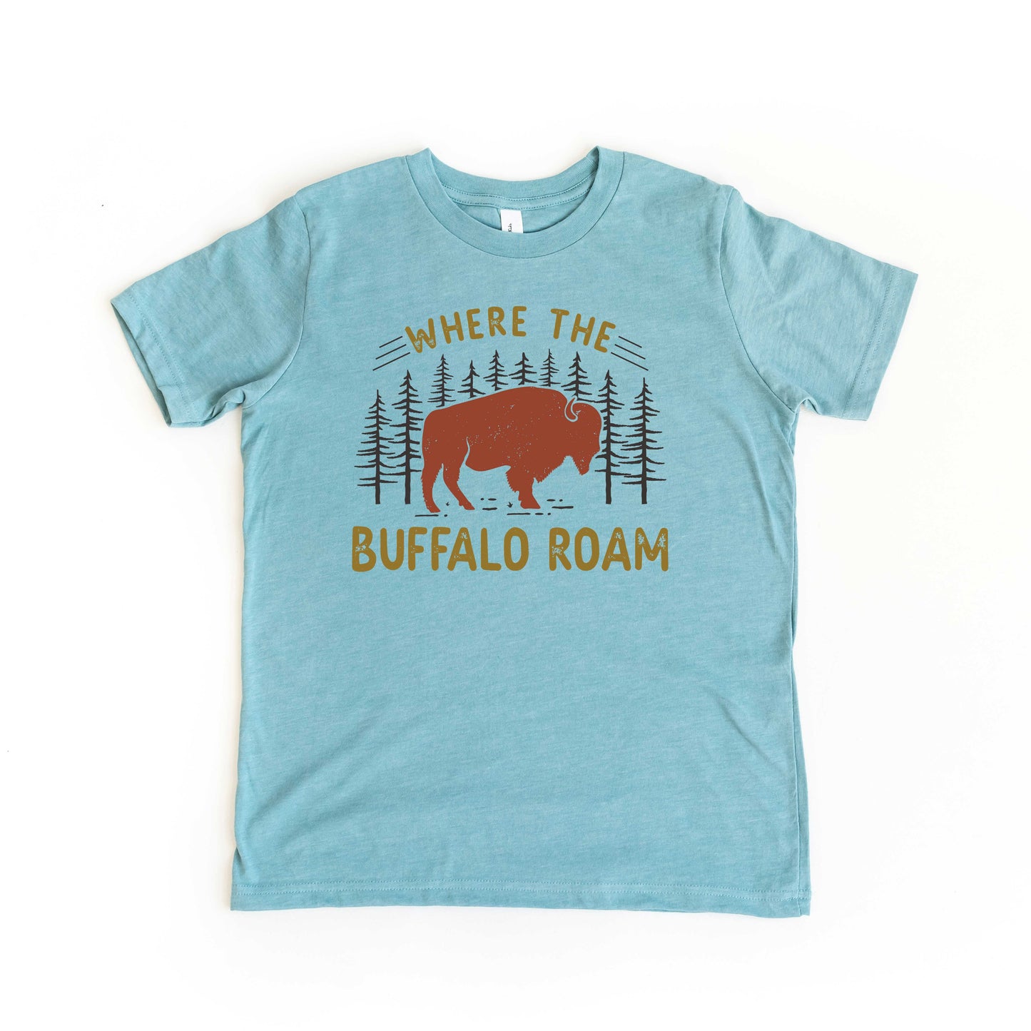 Where The Buffalo Roam | Youth Short Sleeve Crew Neck