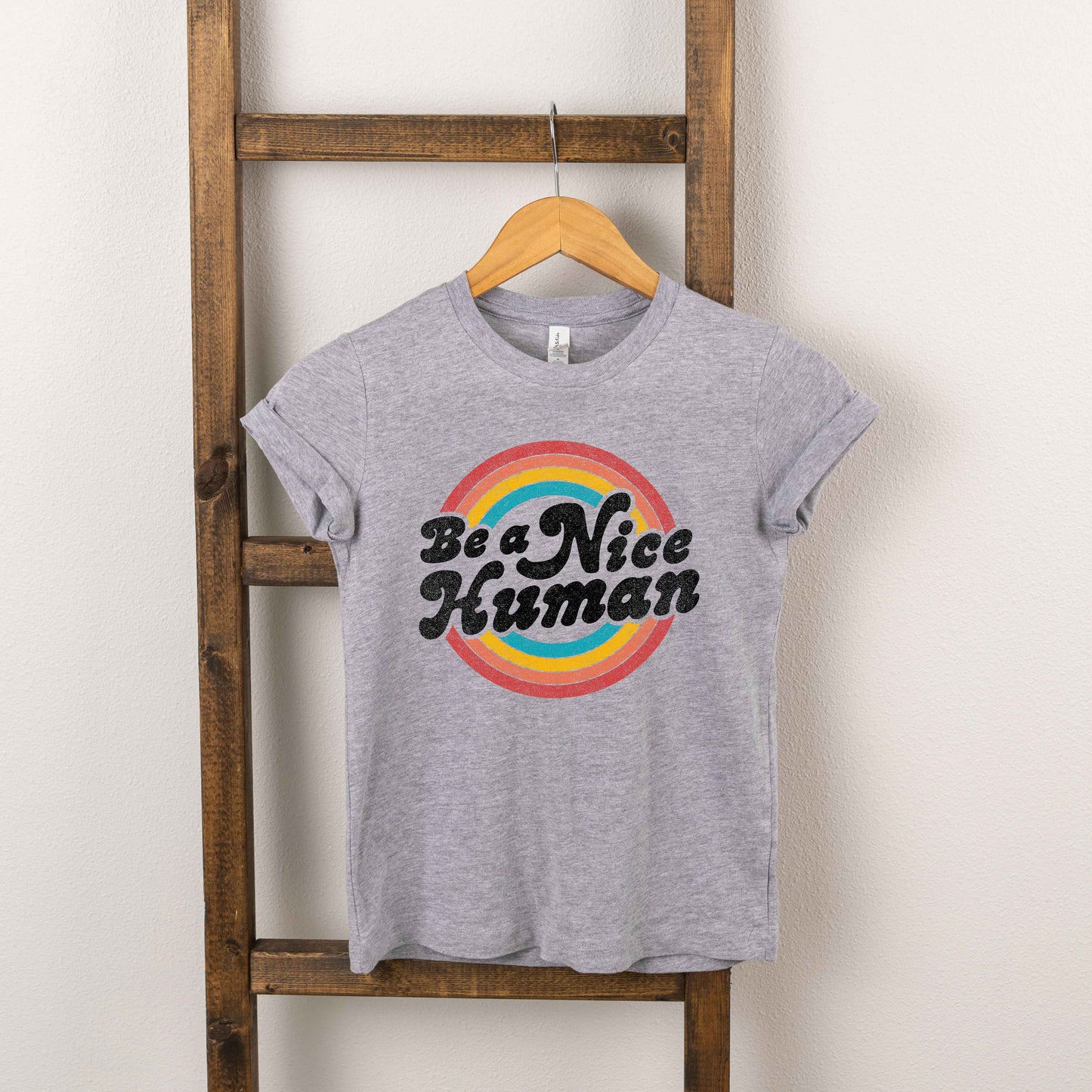 Be A Nice Human Circles | Youth Short Sleeve Crew Neck