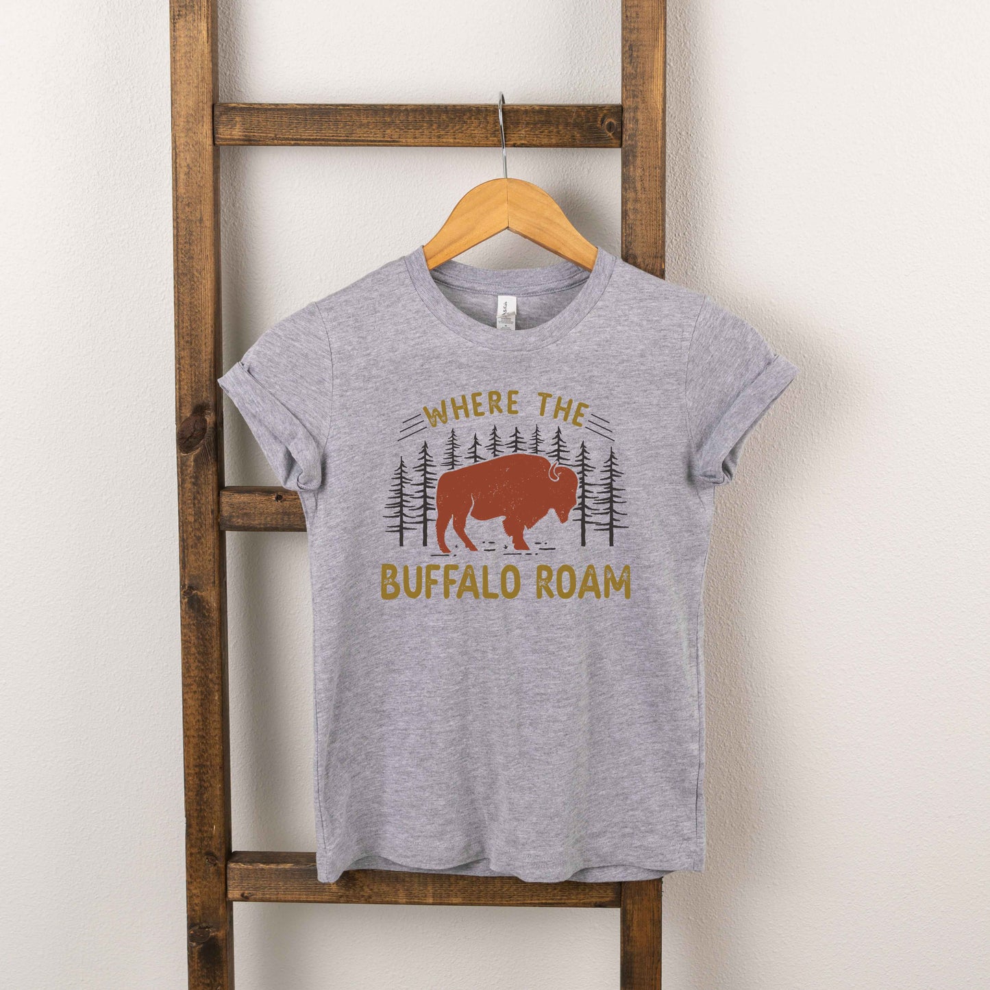 Where The Buffalo Roam | Youth Short Sleeve Crew Neck